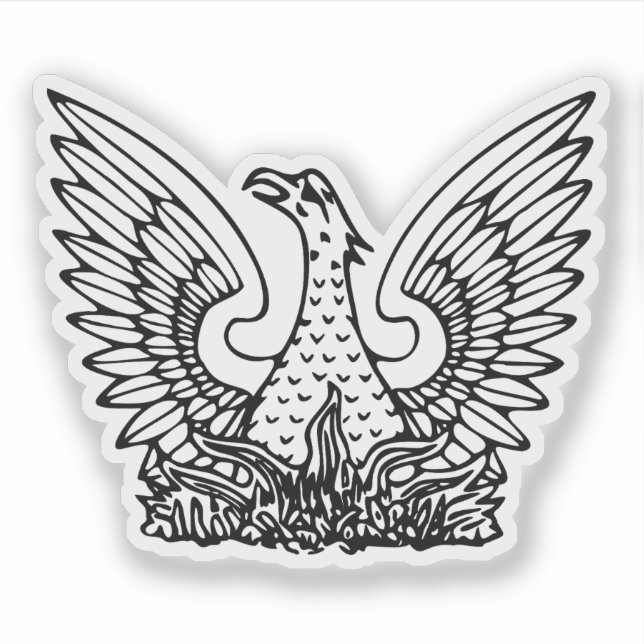 Wappen der Hellenischen Republik (1973-1974) Aufkleber (Vorderseite)