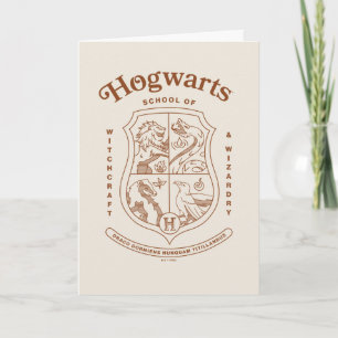 Wappen der HOGWARTS™ Schule für Hexerei und Zauber Karte