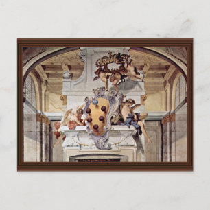 Wappen der Medici, von Ricci Sebastiano Postkarte