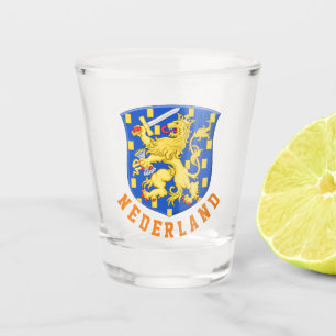 Wappen der Niederlande Schnapsglas