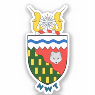 Wappen der nordwestlichen Gebiete - KANADA Aufkleber