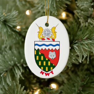 Wappen der nordwestlichen Gebiete - KANADA Keramik Ornament