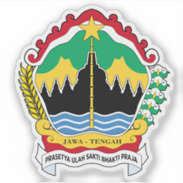 Wappen der Provinz Zentraljava, Indonesien Aufkleber
