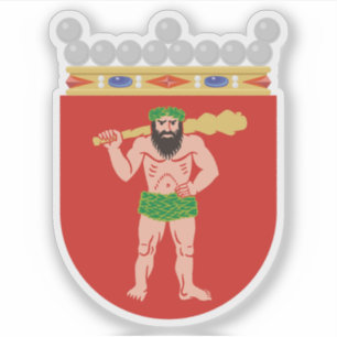 Wappen der Region Lappland, Finnland Aufkleber