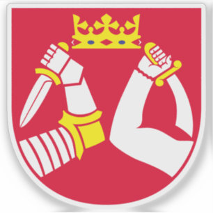 Wappen der Region Nordkarelien, Finnland Aufkleber