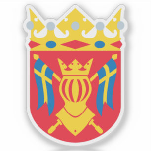 Wappen der Region Südwestfinnland Aufkleber