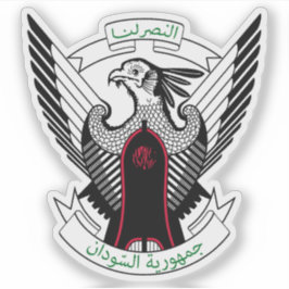 Wappen der Republik Sudan Aufkleber