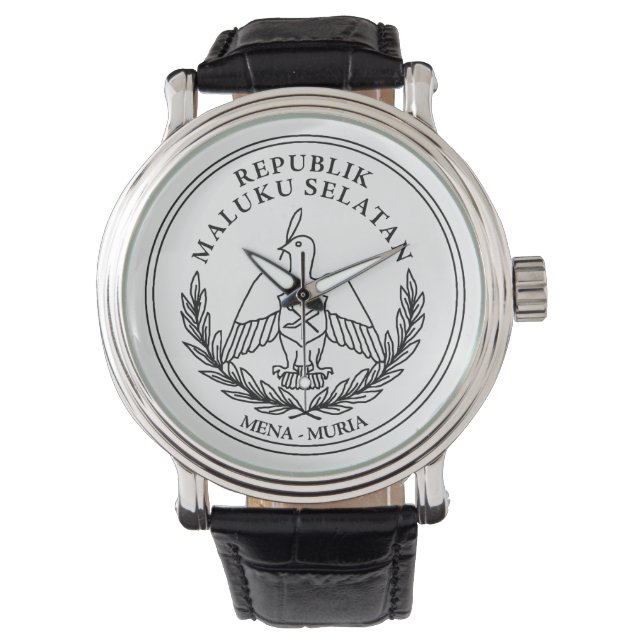 Wappen der Republik Südmoluccas Armbanduhr (Vorderseite)