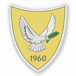Wappen der Republik Zypern (1960-2006) Aufkleber