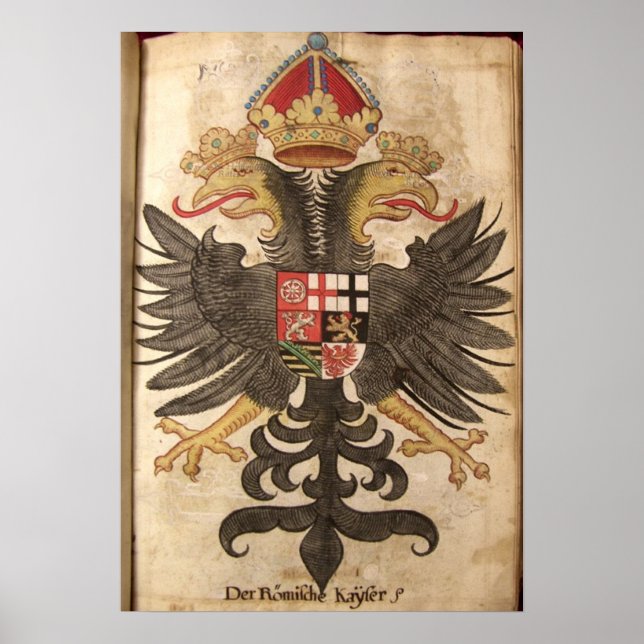 Wappen der Römischen Kaiser aus dem Mittelalter Poster (Vorne)
