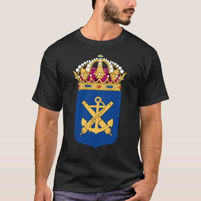 Wappen der schwedischen Marine T-Shirt (Vorderseite)