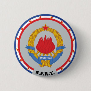 Wappen der Sozialistischen Föderativen Republik Ju Button