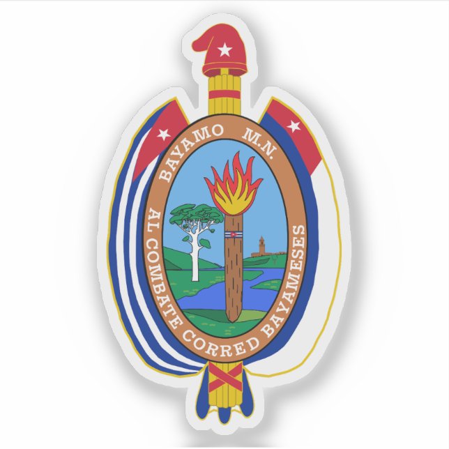Wappen der Stadt Bayamo, Kuba Aufkleber (Vorderseite)