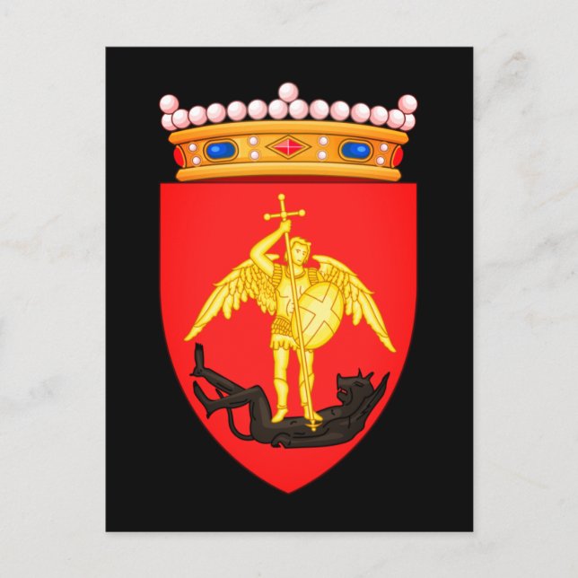 Wappen der Stadt Brüssel Postkarte (Vorderseite)