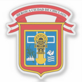 Wappen der Stadt Chiclayo, Peru Aufkleber