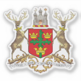 Wappen der Stadt Nottingham, England Aufkleber