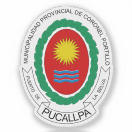 Wappen der Stadt Pucallpa, Peru Aufkleber