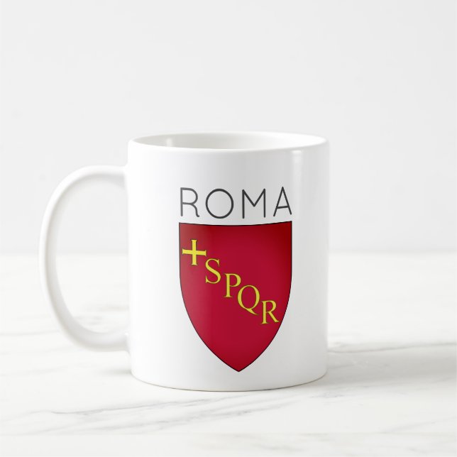 Wappen der Stadt Rom, Italien Kaffeetasse (Links)