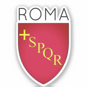 Wappen der Stadt Rom (keine Krone), Italien Aufkleber