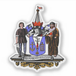 Wappen der Stadt Southend-on-Sea, England Aufkleber