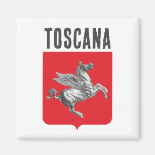 Wappen der Toskana, ITALIEN Magnet