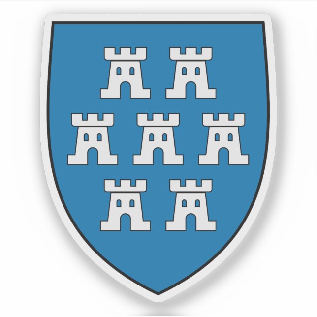 Wappen der Transsilvanischen Sachsen Aufkleber (Vorderseite)