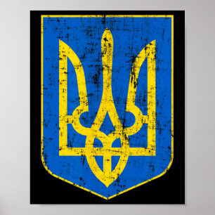 Wappen der Ukraine 3 Poster