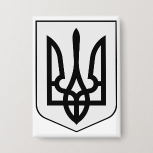 Wappen der Ukraine Button