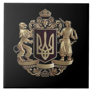 Wappen der Ukraine Fliese
