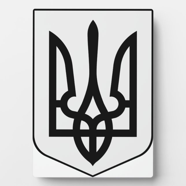 Wappen der Ukraine Fotoplatte (Vorderseite)