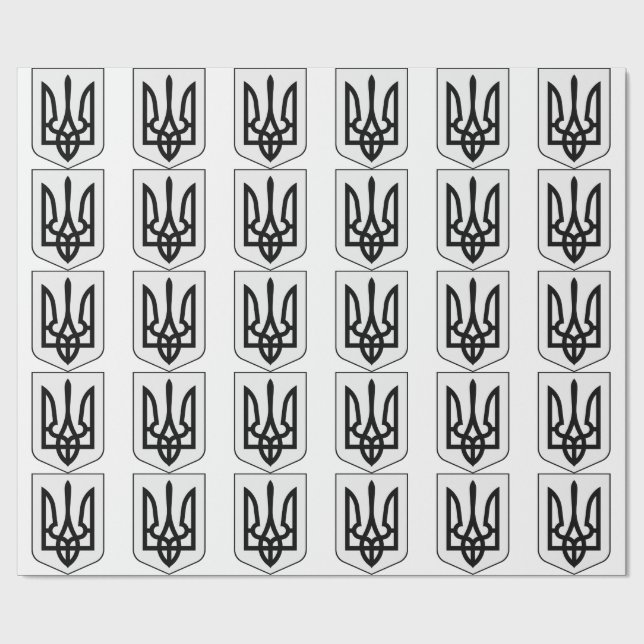 Wappen der Ukraine Geschenkpapier (Flach)