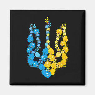 Wappen der Ukraine in nationaler Farbe Ukrainische Magnet