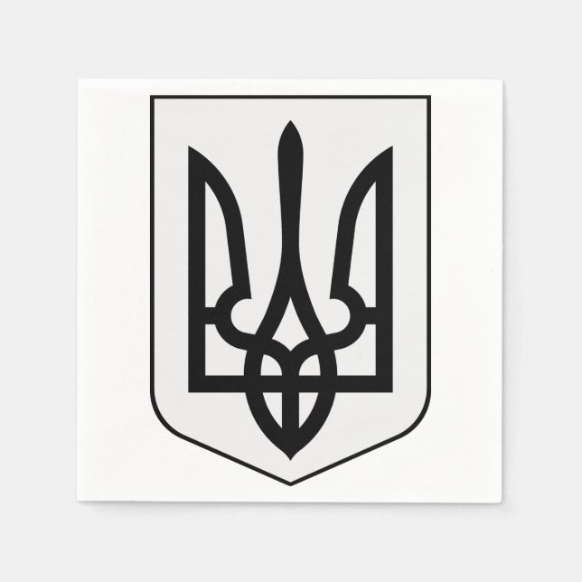 Wappen der Ukraine Serviette (Vorderseite)