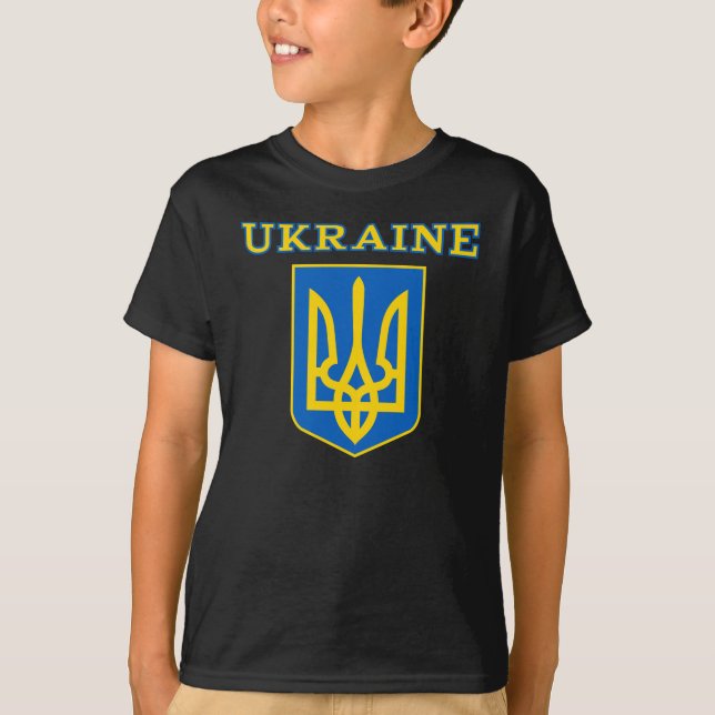 Wappen der Ukraine T-Shirt (Vorderseite)