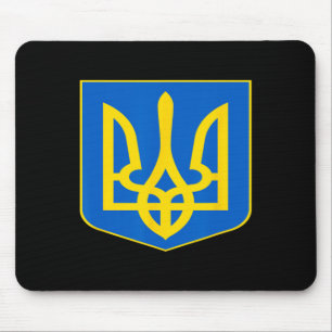 Wappen der Ukraine Ukrainisches Emblem Symbol Mousepad