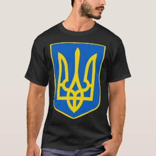 Wappen der Ukraine zeigt ukrainischen Stolz Tryzub T-Shirt