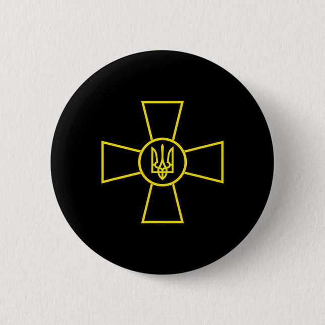 Wappen der ukrainischen Streitkräfte Ukrainische A Button (Vorderseite)