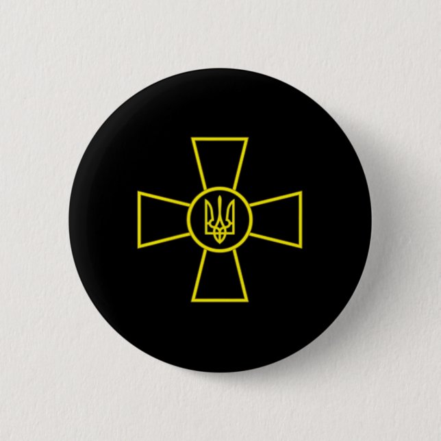 Wappen der ukrainischen Streitkräfte Ukrainische A Button (Vorderseite)