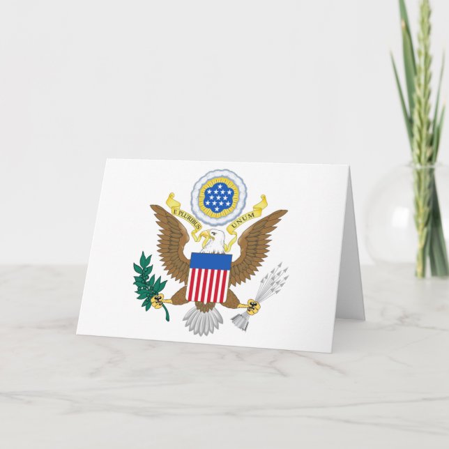 Wappen der USA Karte (Vorderseite)