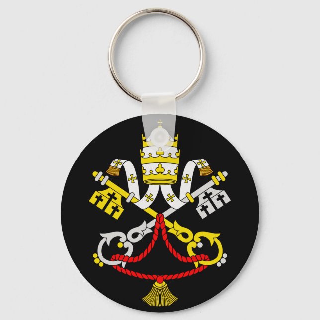 Wappen der Vatikanstadt Schlüsselanhänger (Vorderseite)