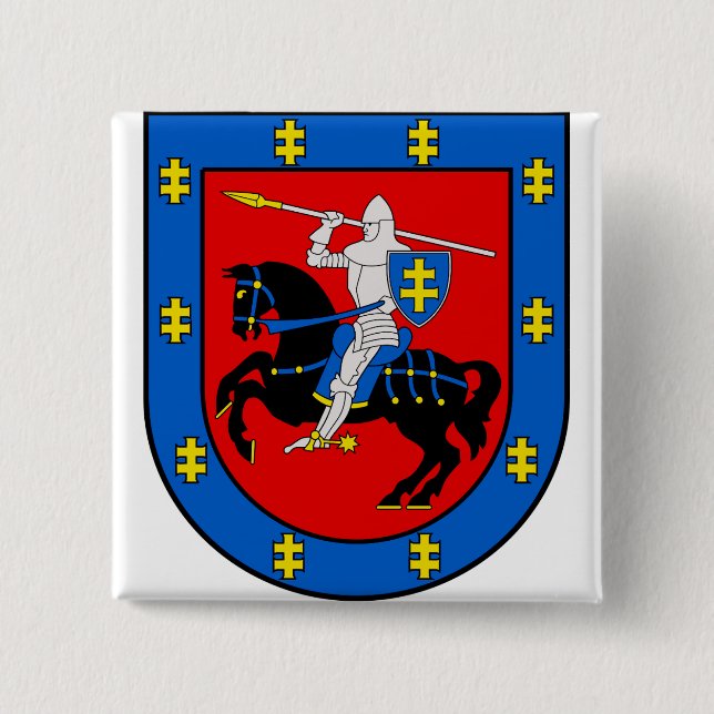 Wappen des Bezirks Vilnius Button (Vorderseite)
