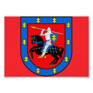 Wappen des Bezirks Vilnius Fotodruck