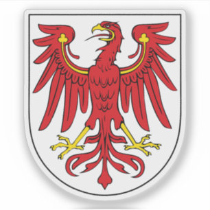Wappen des Brandenburger Staat, Deutschland Aufkleber