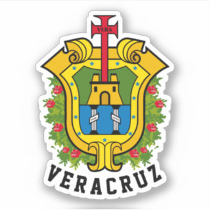 Wappen des Bundesstaates Veracruz (Mexiko) Aufkleber