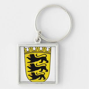 Wappen des deutschen Bundeslandes Baden-Württember Schlüsselanhänger