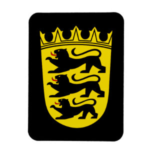 Wappen des deutschen Staat Baden-Württemberg Magnet