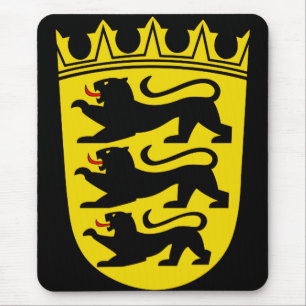 Wappen des deutschen Staat Baden-Württemberg Mousepad