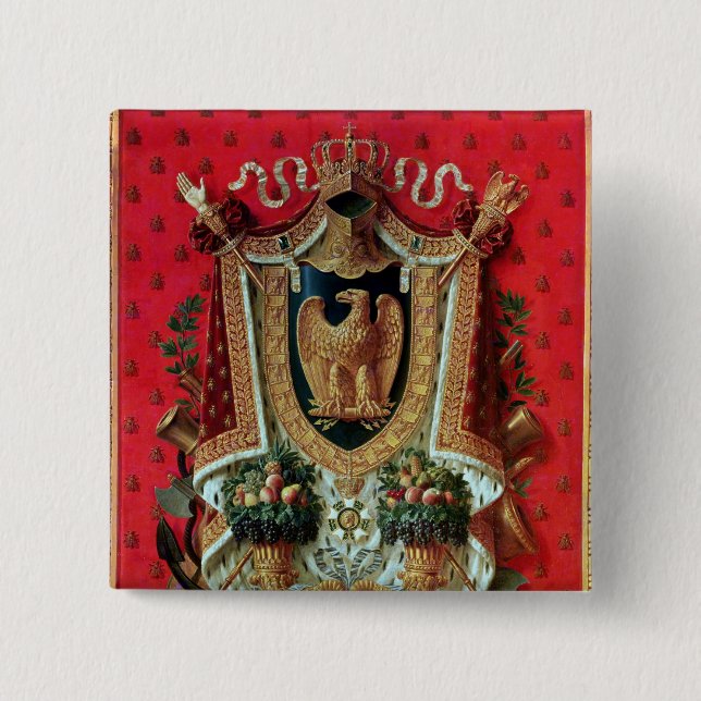 Wappen des französischen Reiches Button (Vorderseite)