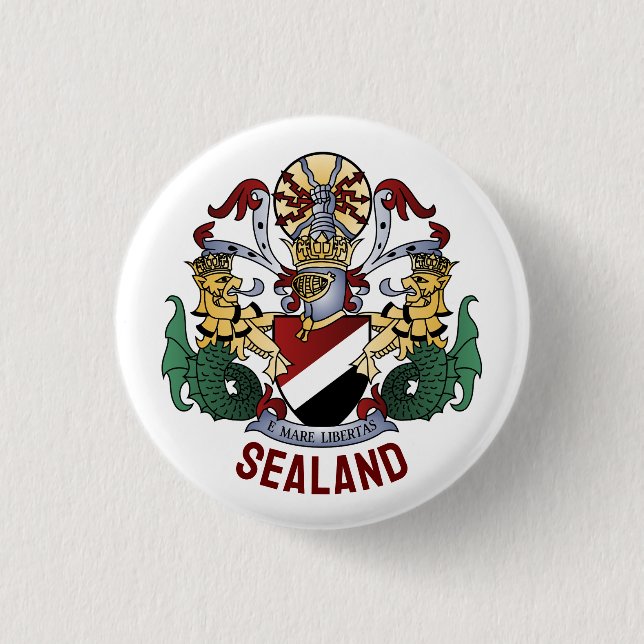 Wappen des Fürstentums Seeland Button (Vorderseite)