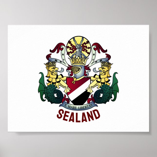 Wappen des Fürstentums Seeland Poster (Vorne)